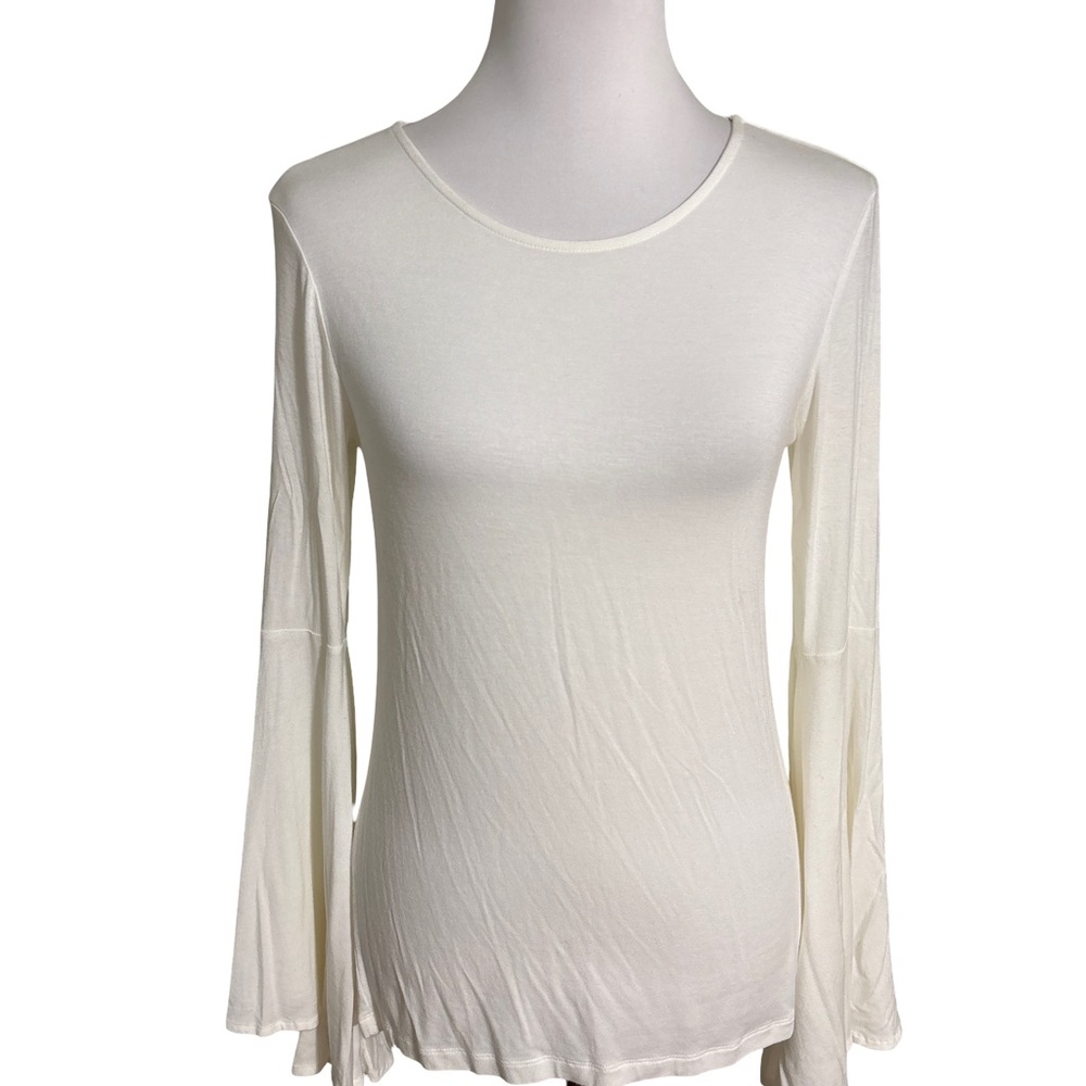 Banana Republic Cream Long Sleeve Blouse